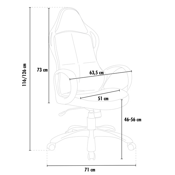 Racing Design Office Chair In Faux Leather For Gaming Los Angeles